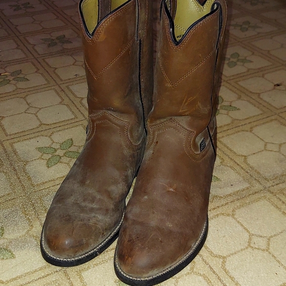 Justin Boots | Shoes | Mens Justin Boots 7 2 Used Work Boots | Poshmark